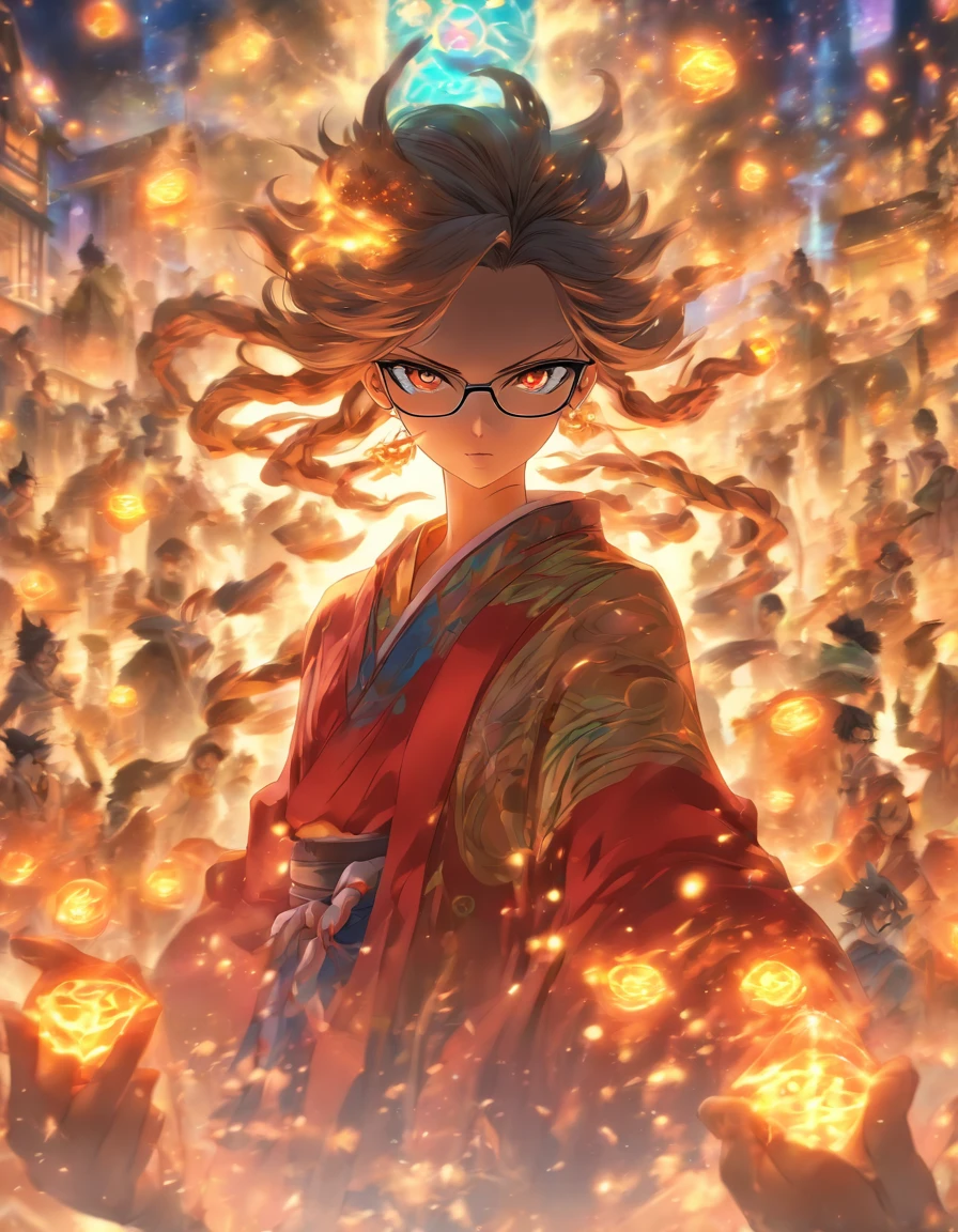 Summoning Yama　Glasses　woman