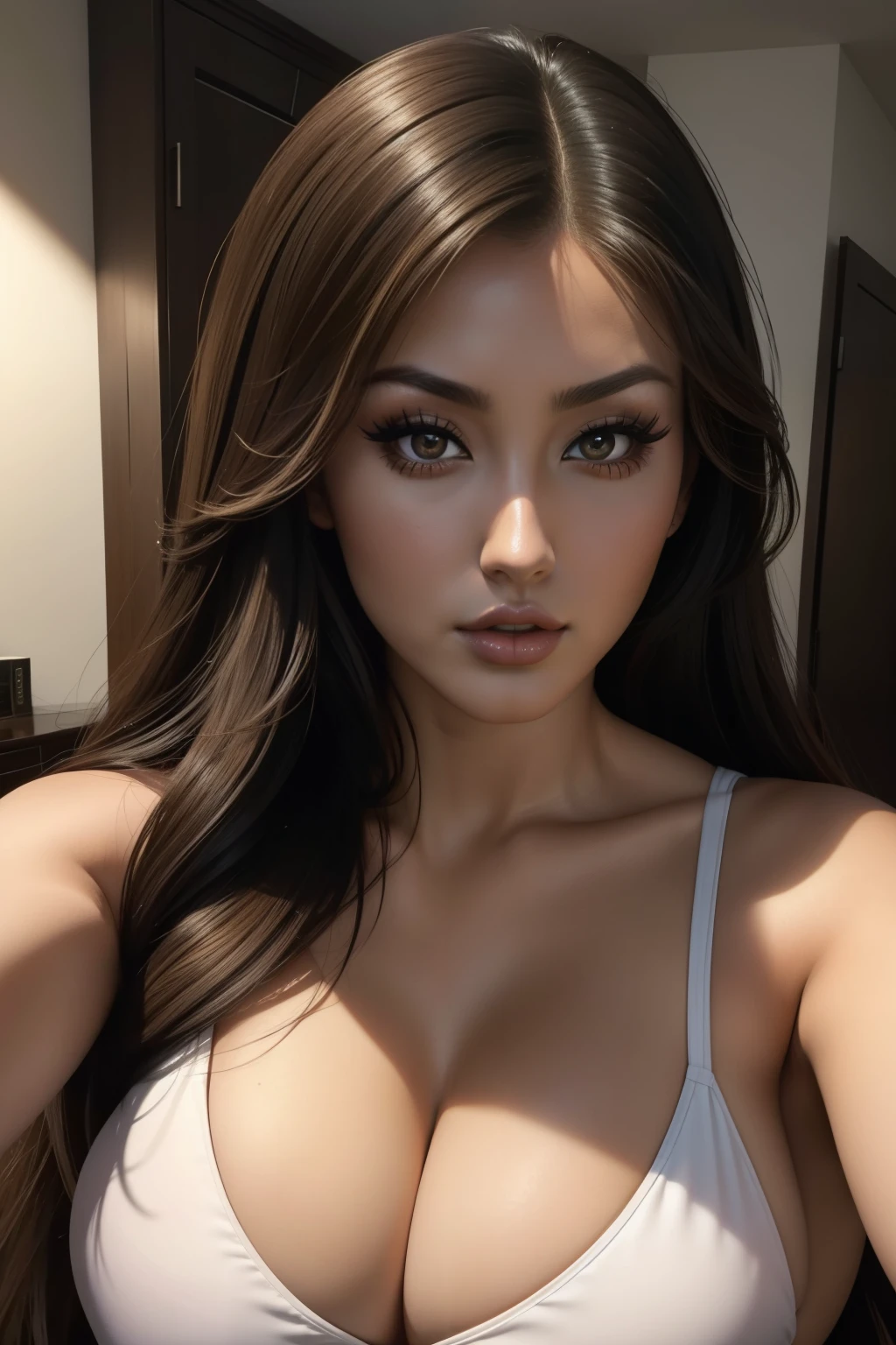 Lucy Pinder, beautiful body, very intense makeup, asian woman, neckline, selfie, Chun-li, Adele.
