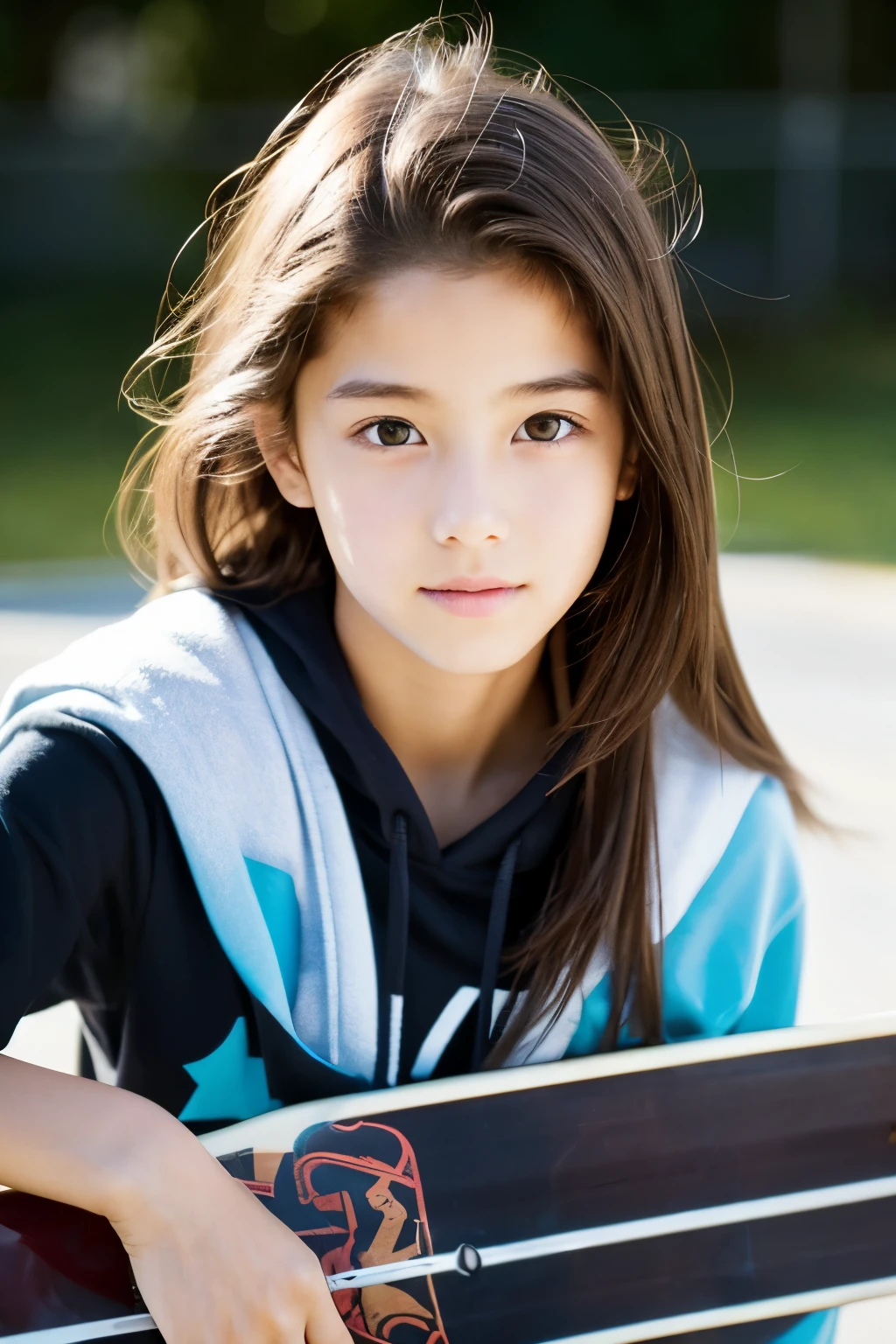 、Skateboarding、Women、Beautiful eyes、beautiful、Nice face、