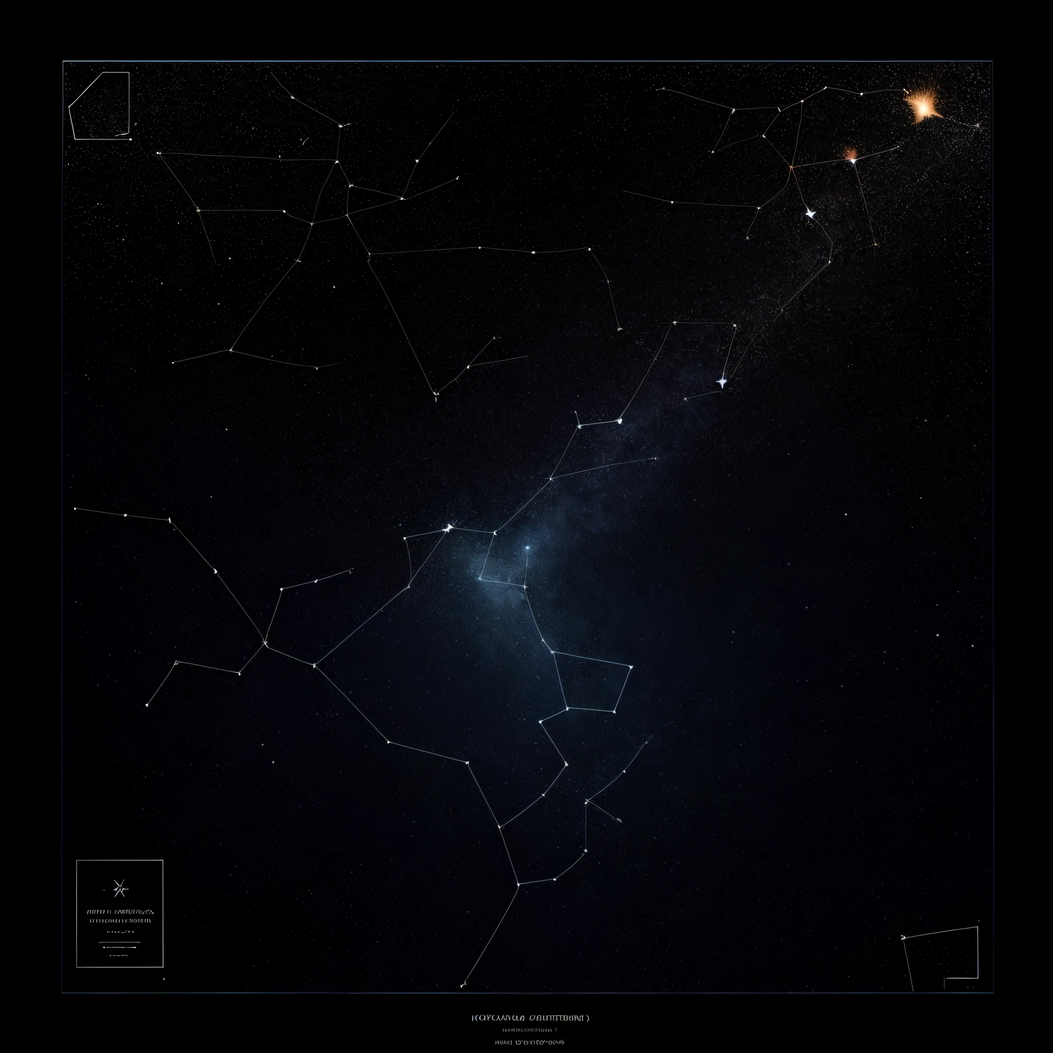 Hydra and surrounding constellations, from