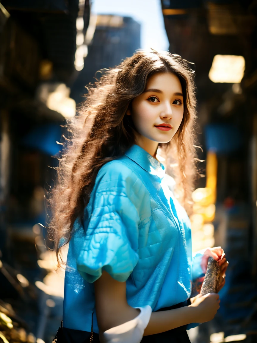 18-year-old player，Ultra HD resolution，8k，Realistic style，Sporty，Natural light，Jersey texture，cheer，Long hair，hale and hearty，whole body，White skin，Chinese Girl，Chinese Girl，long hair，In the city，High-rise buildings，很多High-rise buildings，Long legs，Smile，Blue sky，audience，Facing the camera，Short-sleeved jersey，Black neckline，Black cuffs，Black shorts，Sweatpants，sports shoes，whole body，大Long legs，masterpiece，best quality，high resolution，8K，original photo，real picture，Digital Photography，(UHD, anatomically correct, textured skin, ccurate, award winning), 1lltnh1