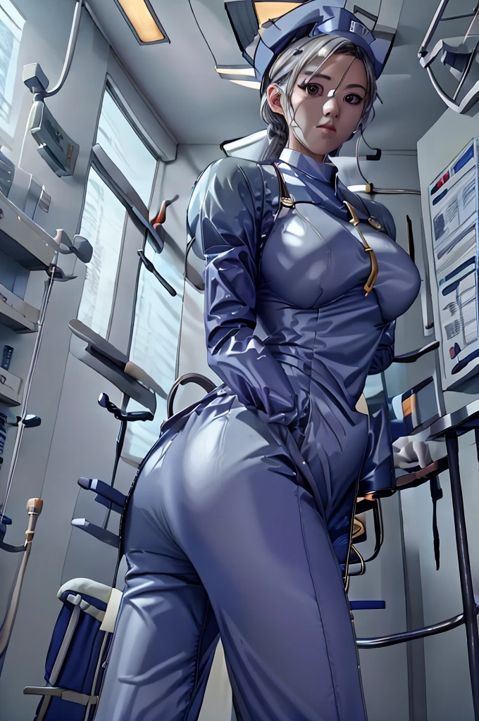 nurse uniform,hospital, latex nurse suit,nurses,busty,elbow gloves,labcoat,white hair woman,white eyes , gigantic ,medical instruments,asian nurse,two nurses,speculum,examination room,oversize ,big ass ,strap on, lay on table ,legs spreaded,giving birth,gyno chair , dentist,Milf,latex,grey uniform