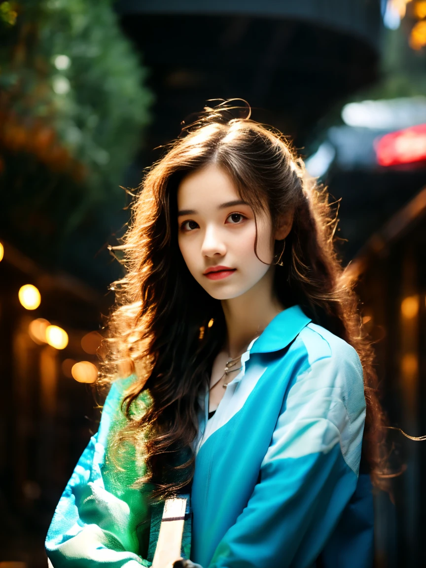 18-year-old player，Ultra HD resolution，8k，Realistic style，Sporty，Natural light，Jersey texture，cheer，Long hair，hale and hearty，whole body，White skin，Chinese Girl，Chinese Girl，long hair，In the city，High-rise buildings，很多High-rise buildings，Long legs，Smile，Blue sky，audience，Facing the camera，Short-sleeved jersey，Black neckline，Black cuffs，Black shorts，Sweatpants，sports shoes，whole body，大Long legs，masterpiece，best quality，high resolution，8K，original photo，real picture，Digital Photography，(UHD, anatomically correct, textured skin, ccurate, award winning), 1lltnh1