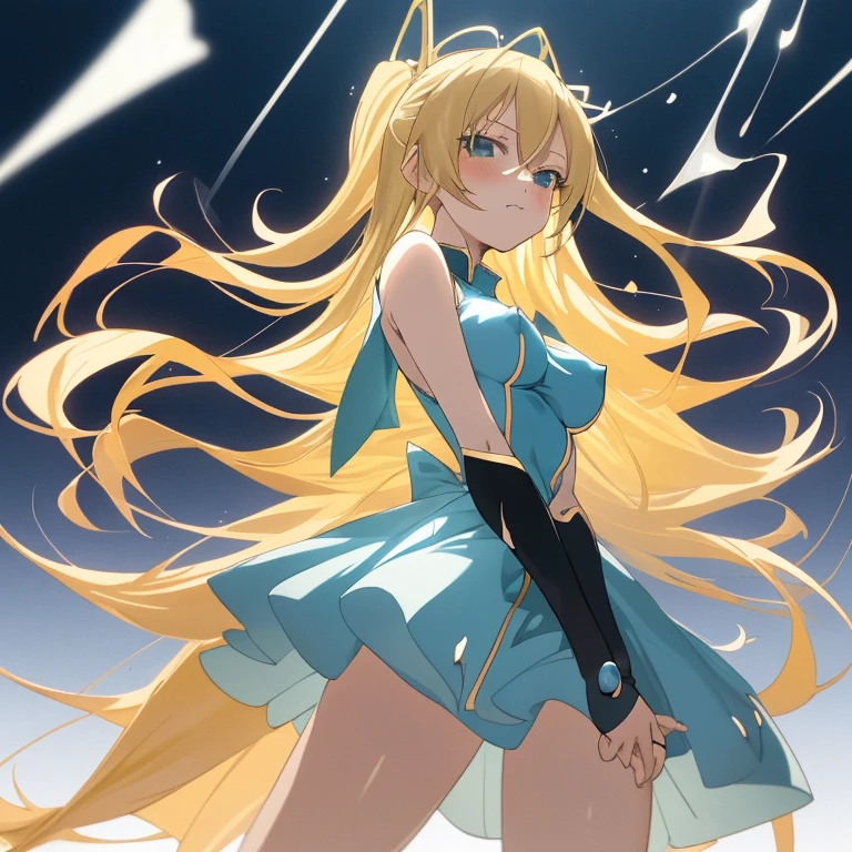 Blonde blue top anime girl, Bottoms, Erect nipples, Process Art, Touch her, Naughty, Enchanting anime girl, Blonde long hair anime girl, Naughtyアニメスタイル, Naughtyスタイル, Anime Best Girl