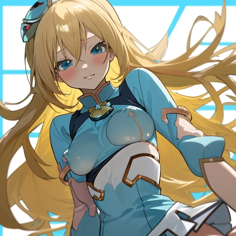 Blonde blue top anime girl, Bottoms, Erect nipples, Process Art, Touch her, Naughty, Enchanting anime girl, Blonde long hair anime girl, Naughtyアニメスタイル, Naughtyスタイル, Anime Best Girl