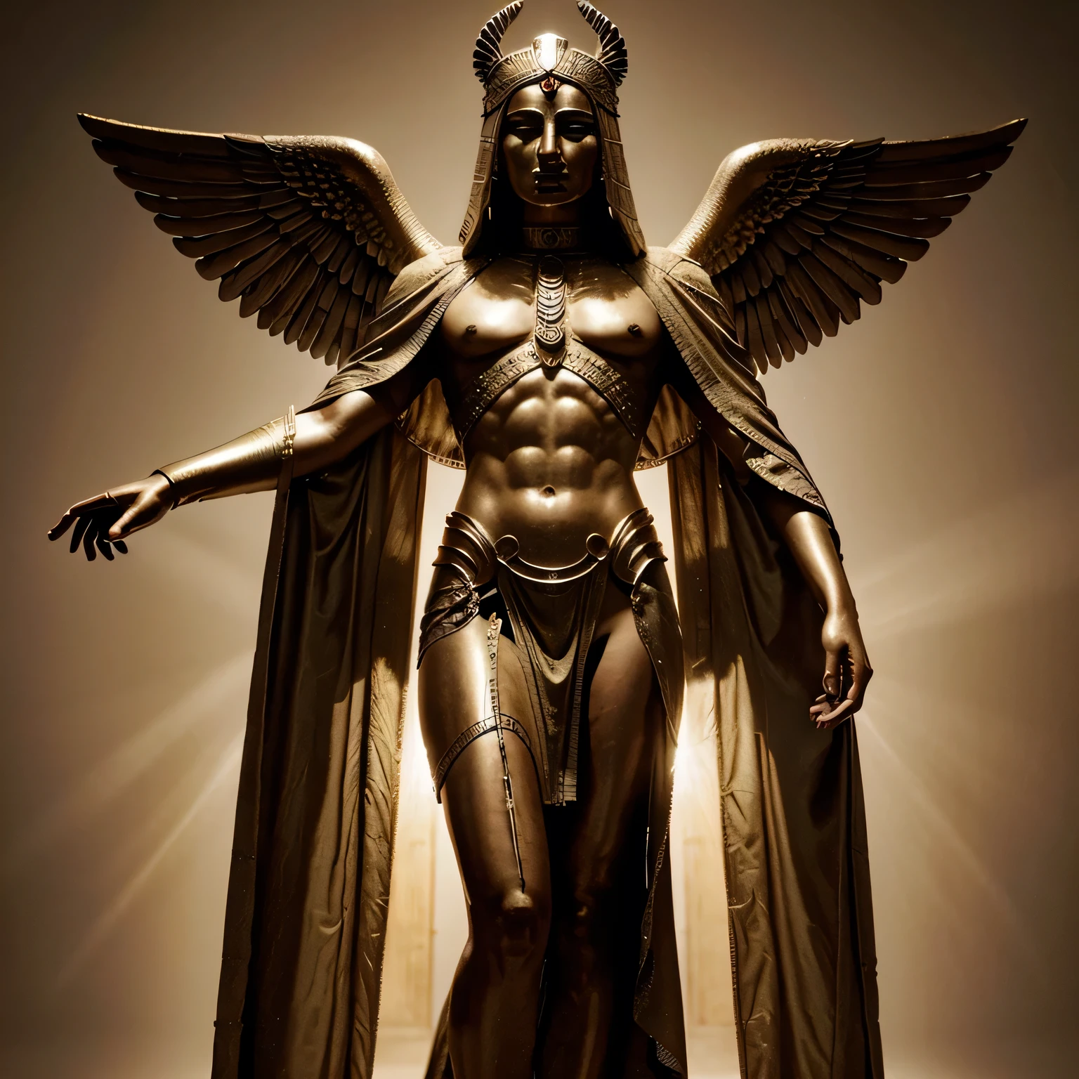 The Anunnaki are often depicted in ancient Mesopotamian texts and art as humanoid figures, wearing long robes or tunics, and sometimes with wings. They are often portrayed as taller and more imposing than humans, with a sense of power and authority. However,