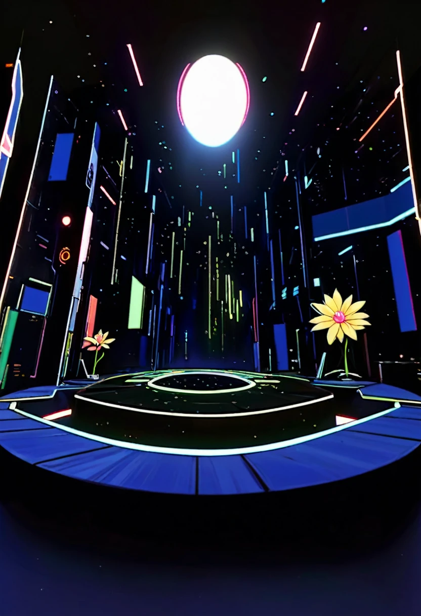 inside of beautiful well designed very appealing attractive Cybertronian bot family private home/habitation/residence detailed kinda art deco futurist cyberlike with touches/hints of greenery cybertronian exotic natve growths greenery Cybertron art/ historical pieces private residential quarters spaces rooms with views onto gardens/native green areas Huge round and bay windows.Subtle hint of plants natural growth inside bright colors designs-metallic colors geometric patterns shapes and designs with oval or big round windows bay windows metallic elements touches of chrome copper bronze steel gold thruout a cyber futurist kinda art deco cybertronian look and feel"Bright and shiny colors metallic colors and tones jewel tones. screens with holographic projections lowing lines or symbols reminiscent of Cybertronian writing. They could serve as both decoration and functional indicators.Habitations homes suffused with brilliant Cybertronian light very detailed exotoc kinda otherworldly futurist also with hover vehicles landing bays attached With skylights cyberonian located thruout residence habitation having a epic impressive cyberlike kinda futurist look and feel. Cybertronian inside futurist style fountains with Cybertronian style art pieces varied bright colors and tones thruout incredibly detailed 4k piece an images high rez looks HD with restrained subtle light hand hints/ touches neon and fluorescent colors inside with cybertronian somewhat cyberlike comfortablefuturist very Cybetronian furniture pieces with art -nice well sized like common area rooms gathering spots. use of Cybertronian like tiles-marblelike surfaces discreetly placed arrangengement of exotic Cybertronian like style flowers / native exotic growth/ greenery flower arrangements almost japanese style with JewwlMetallic colorsstyle Cybetronian glass like windows very Cybetron cyberlike modernist/art deco funiture pieces and Cybertron art/Masterpiecewith attractive Cybertronbots male/female in piece i