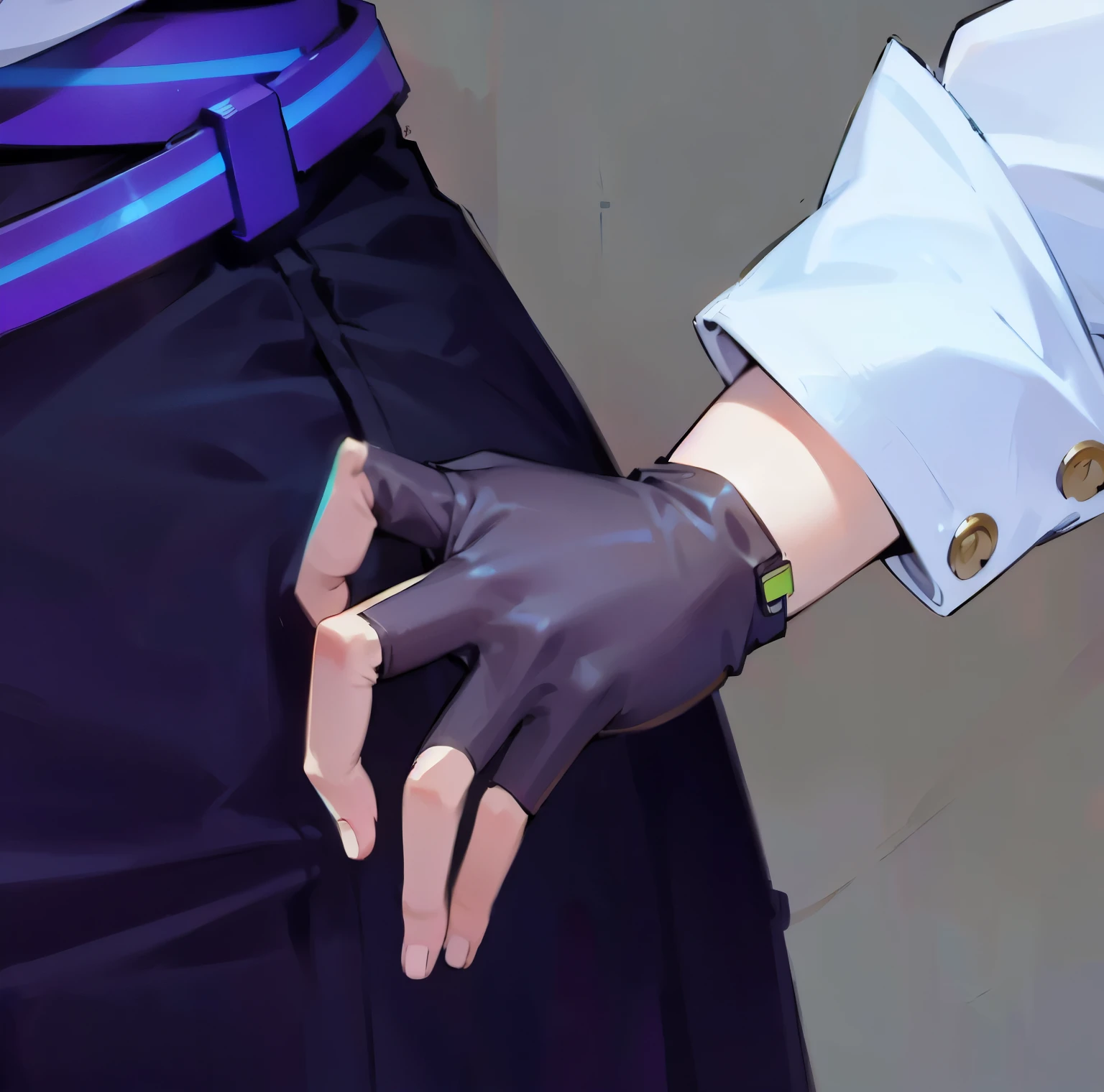 Cyberpunk,Black gloves,Akimbo,Female fingers,Ultra Detailed