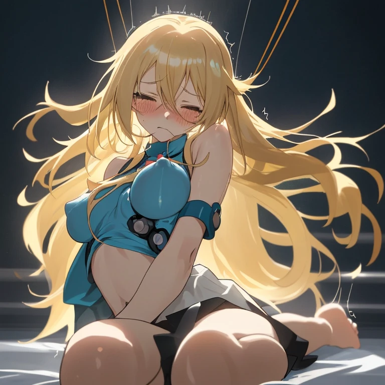 Blonde blue top anime girl, Bottoms, Erect nipples, Process Art, Touch her, Naughty, Enchanting anime girl, Blonde long hair anime girl, Naughtyアニメスタイル, Naughtyスタイル, Anime Best Girl,trembling,breast sucking,restrained