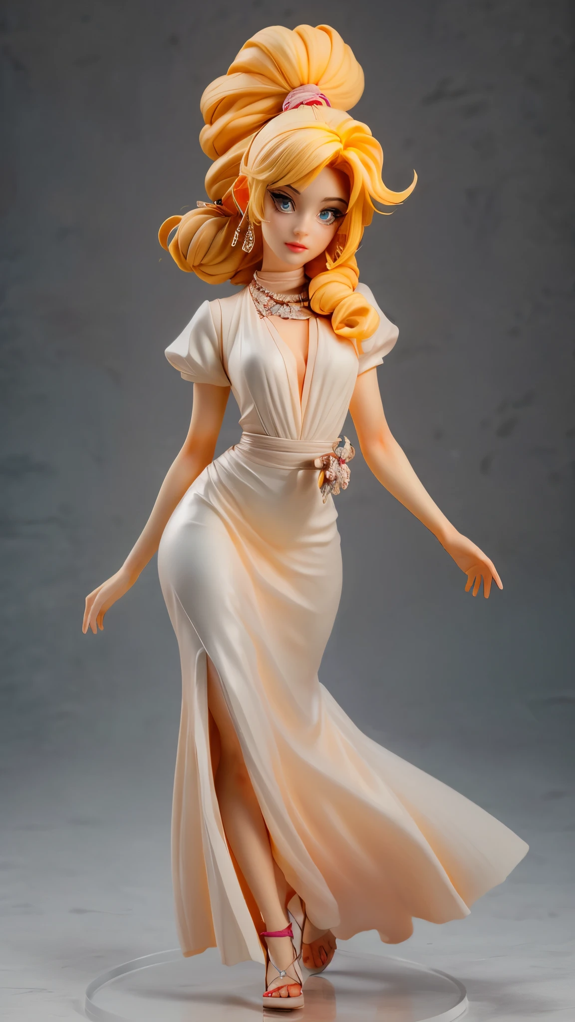 (best quality,4k,8k,highres,masterpiece:1.2),ultra-detailed, An action figure of Greek goddess Aphrodite, yangmi, Blond hair, gyaru, skimpy powder blue gown, seethru, on the sea shore, beautiful, alluring, in a seductive pose, looking at viewer, seductive eyes, Drawn in the style of Yoshitaka Amano, ((Fullbody-shot)) HDR, 8k, absurdres, cinestill 800, sharp focus, add_detail:2 (1woman, solo)
