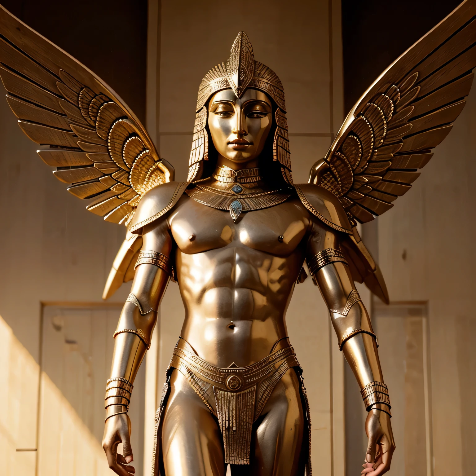 Descriptions of the Anunnaki from ancient Mesopotamian texts often depict them as humanoid figures, sometimes with wings, often with great stature and power. They were usually portrayed wearing elaborate clothing and symbols of authority