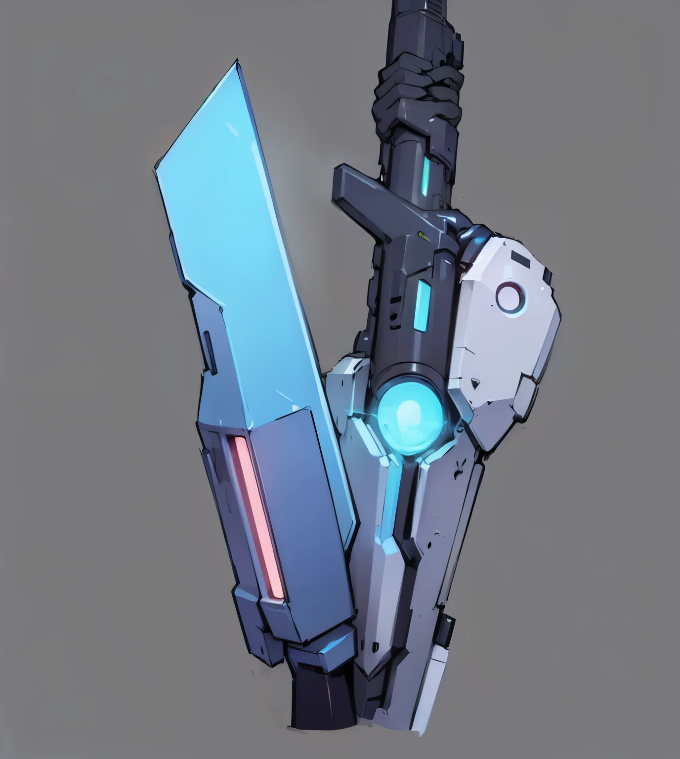 Mechanical hilt，illuminator，Cyberpunk，Ultra Detailed