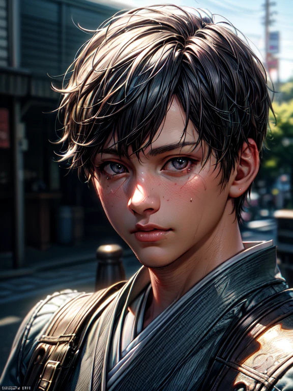 masterpiece, Best quality, very detailed, ultra high resolution, (photorealistic:1.8), unreal_engine, photo, realistic_skin_texture, background, 1 boy, Hayato Kasukabe, Japanese face, (ultra detailed face), 8K, trending on artstation,very detailed.