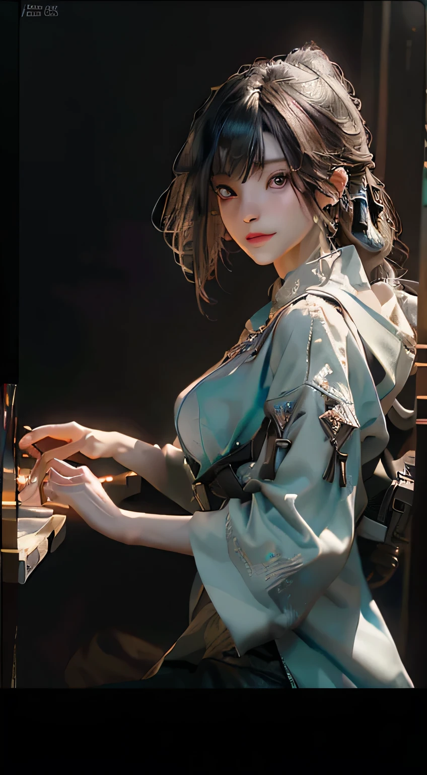 ((Best quality)), ((masterpiece)), (detailed:1.4), 3D, an image of a beautiful cyberpunk female,HDR (High Dynamic Range),Ray Tracing,NVIDIA RTX,Super-Resolution,Unreal 5,Subsurface scattering,PBR Texturing,Post-processing,Anisotropic Filtering,Depth-of-field,Maximum clarity and sharpness,Multi-layered textures,Albedo and Specular maps,Surface shading,Accurate simulation of light-material interaction,Perfect proportions,Octane Render,Two-tone lighting,Wide aperture,Low ISO,White balance,Rule of thirds,8K RAW,