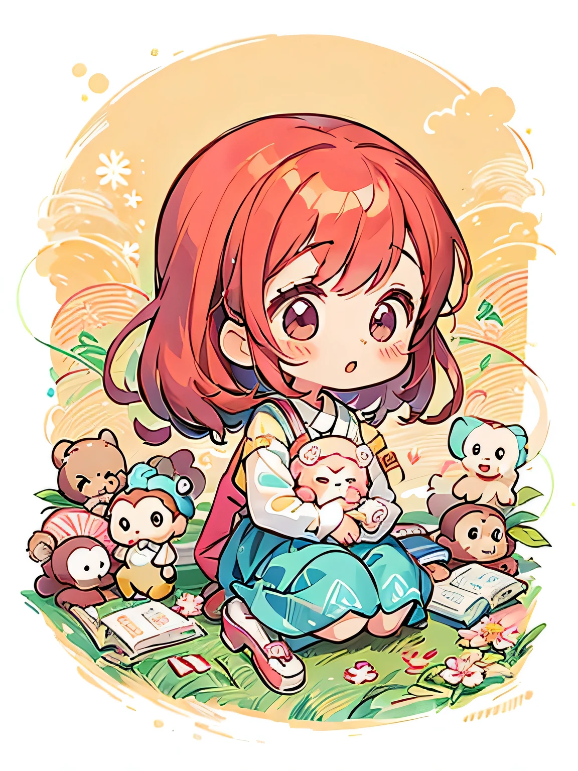 Momoko Sakura Style, Kawaii Design, most beautiful girl ever、Chibi, monkey, Mars