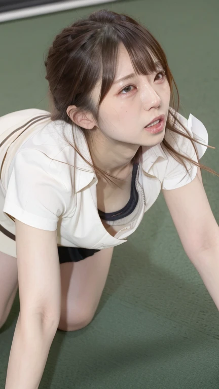 8k, 超A high resolution, highest quality, Tabletop、超A high resolution、highest quality、 (Very small and beautiful breasts、Beautiful cherry-colored areola、Erect nipples、Tight waist、Small Ass、Shaved、Shiny ass、)(Completely naked:1.2、Full nudity)、(Beautiful sea beach:1.18)、(One man and one beautiful Japanese girl、18-year-old high school student、Long eyelashes、Glowing Skin、Mule:1.25)、Shooting from the front、Nipples are exposed、Have sex、Penis thrust from behind、Standing doggy style、Penis inserted deep into vagina、A large amount of semen drips from the pubic area