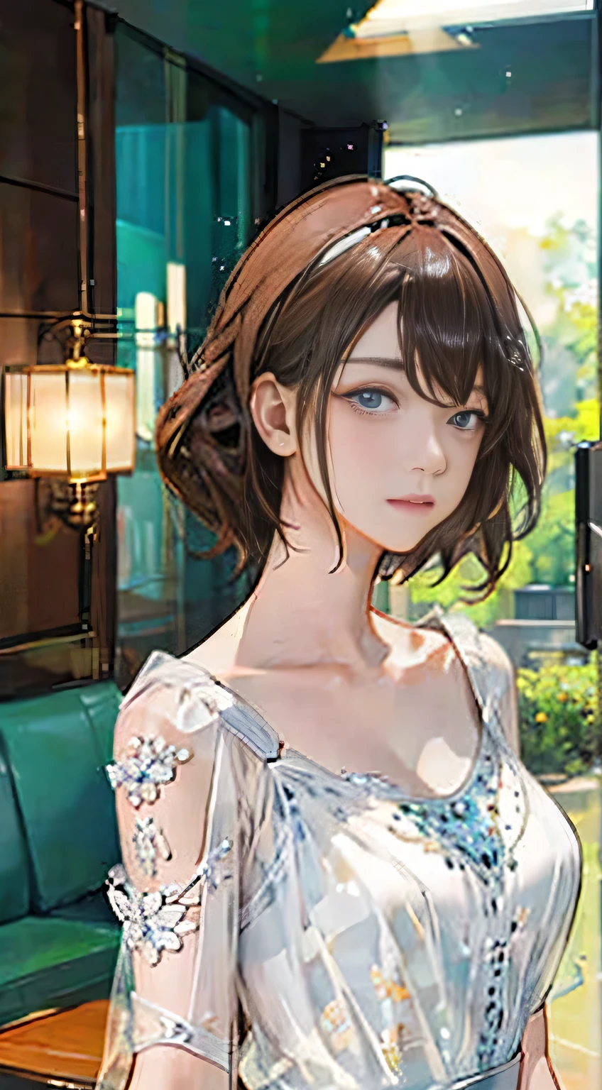 highest quality, masterpiece, One girl, whole body, Very delicate and beautiful girl, 8K Wallpaper, Beautiful fine details, Beautiful sparkle, Cinematic lighting