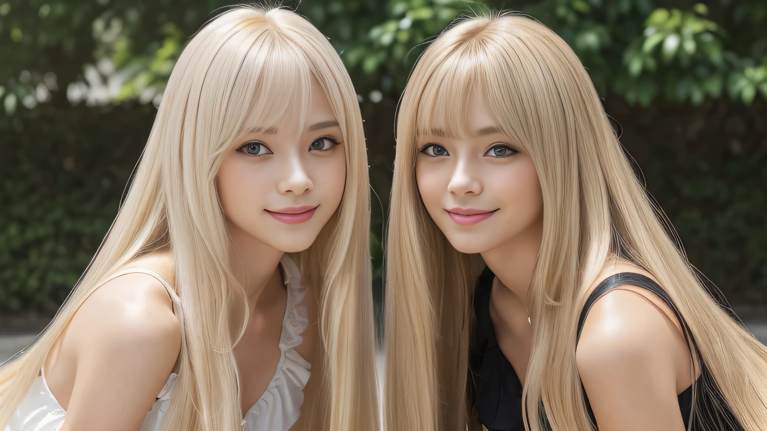 (Identical twins kneeling :1.3) (The two are posing happily.:2.0) (Close-up shots of their faces:1.2) (See her in the middle of a crowded street in France、They look happy.) (Their faces are clones Clothes are random Hair color is random) (((Hair color is random))) ((Beautiful model with long platinum blonde hair, girl with super length Hair, extremely length Hair, extra length Hair, very long, Flowing Hair, very length Hair, length Hair girl, very long, Flowing platinum blonde hair, length Hair windy, very longプラチナブロンドヘア, length, Flowing Hair, length and or curly hair, with length Hair, length Hair!!!! Her highest quality hair is long and 真っ直ぐ or curly hair very long, highest quality platinum blonde, length hair in the center, Highest quality long Straight or curly hair, length, Straight or curly hair, beautiful, High quality platinum blonde hair, length and platinum blonde hair highest quality Straight or curly hair, length Hair, length and Straight or curly hair, highest quality platinum blondeヘア, Perfect silky Straight or curly hair of the highest quality, Straight or curly hair, highest quality platinum blondeヘア, length platinum blonde hair Straight or curly hair, length, Bright platinum blonde hair Her hair is long and Straight or curly hair, very longプラチナブロンドヘア, length hair in the center, length Straight or curly hair, length, Straight or curly hair, beautiful hair of the highest quality, length Hair, length, Straight or curly hairプラチナブロンドヘア , length and free Straight or curly hair Platinum blonde hair, Straight or curly hair Platinum blonde hair)) (Her bangs are perfect.:1.3) (France's most beautiful 24-year-old hair model) ((highest quality)), ((masterpiece)), (Familiar) (Get used to it) Perfect Face (Her skin is a typical French complexion.....、And very detailed) (Big Breasts) (She is wearing a light blue skirt and a white blouse.........) (She has a beautiful French face and a typical French figure...., Narrow eyes) (She has perfect beautiful makeup and face Lipstick is light red A solid eyeliner) ((Rich 1.4)) (Extremely detailed 8K) (Ultra-fine skin texture 1.4) (Actual, Vibrant:1.4), double eyelid Sharp focus:1.2、Beautiful woman:1.4 Dynamic Lighting (Genuine RAW photos taken by professional photographers) (Her long bangs、Well Organized) Professionally lit from the front (She has a bright and cheerful face)
