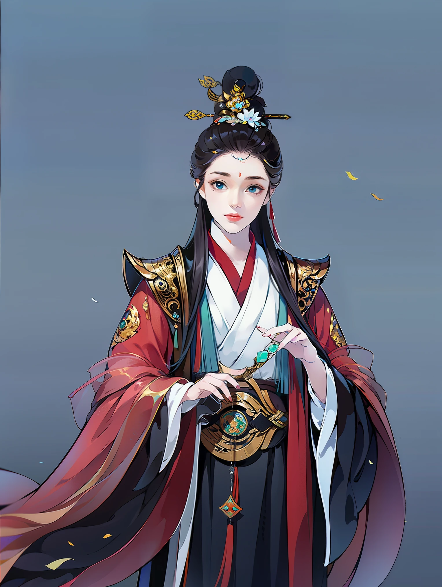 （masterpiece，Ultra Detailed，High-resolution details，Highly detailed art）1 man 1 woman，Half Body，xianxia，blue，elegant，Highly detailed character designs from East Asia，Game character costume design，simple，Ultra-high resolution, Clear focus, Epic Works, masterpiece, (Highly detailed CG Unity 8k wallpaper)，Pretty Face，beautiful eyes，High-resolution details