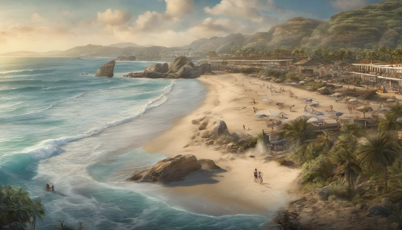 The beachside that goes on forever