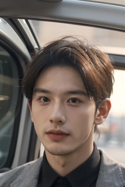 best quality, masterpiece, (Reality:1.4), 1 boy, (30 years old:1.2) Handsome and handsome, suit, Sunlight, Delicate face, Dramatic Lighting