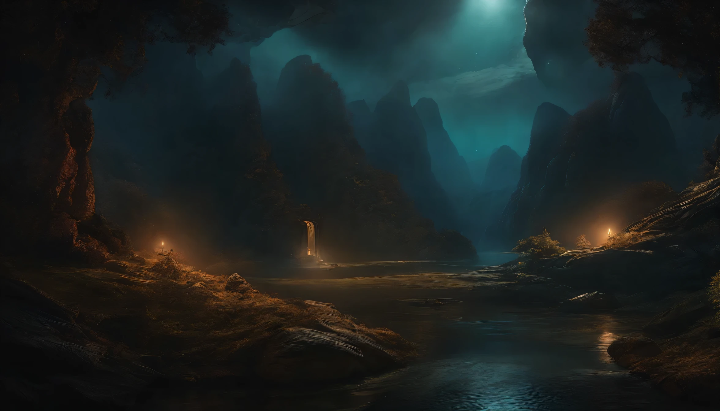 Dark Ark Scenery, Trauma Art, Psychological horror art, Marginal Space