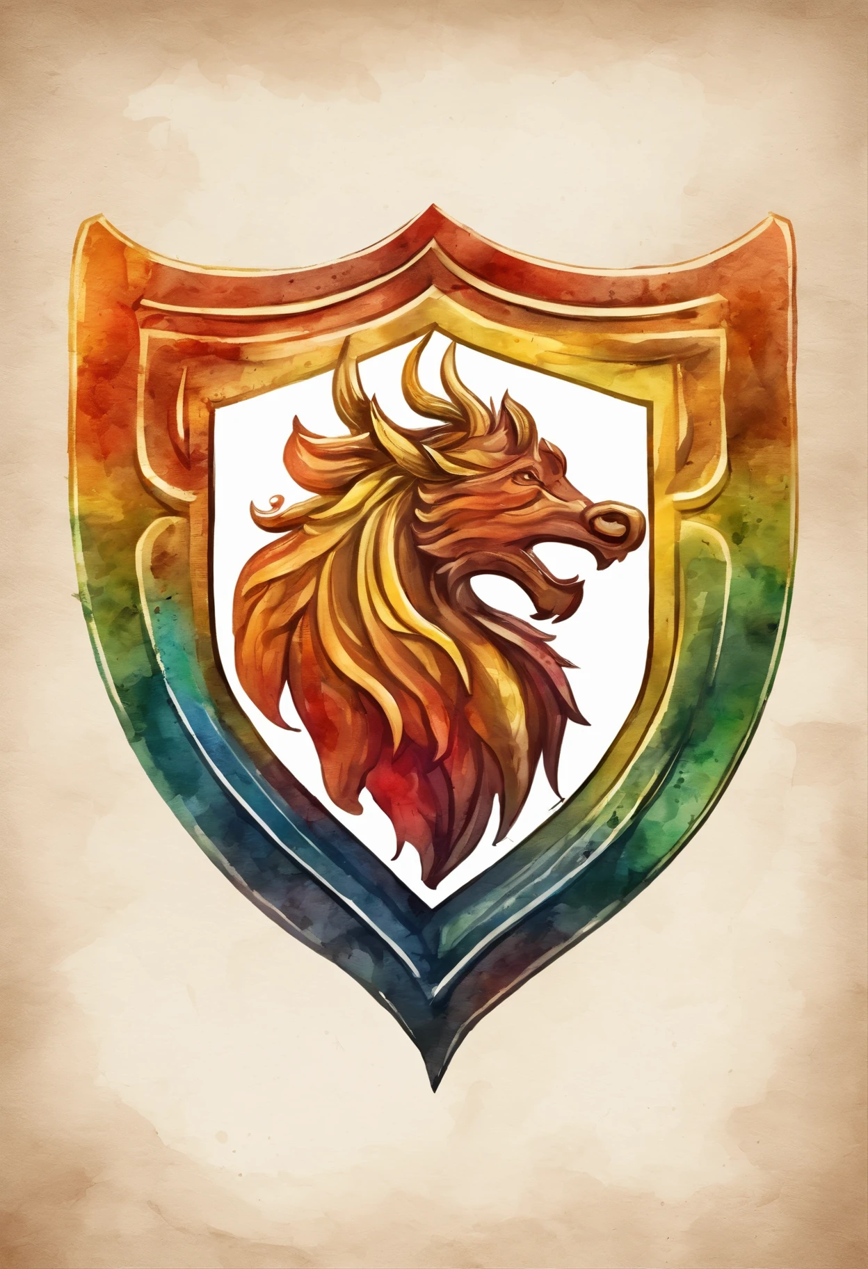 Kirin logo in the shape of a shield, With the letters Z, G and L