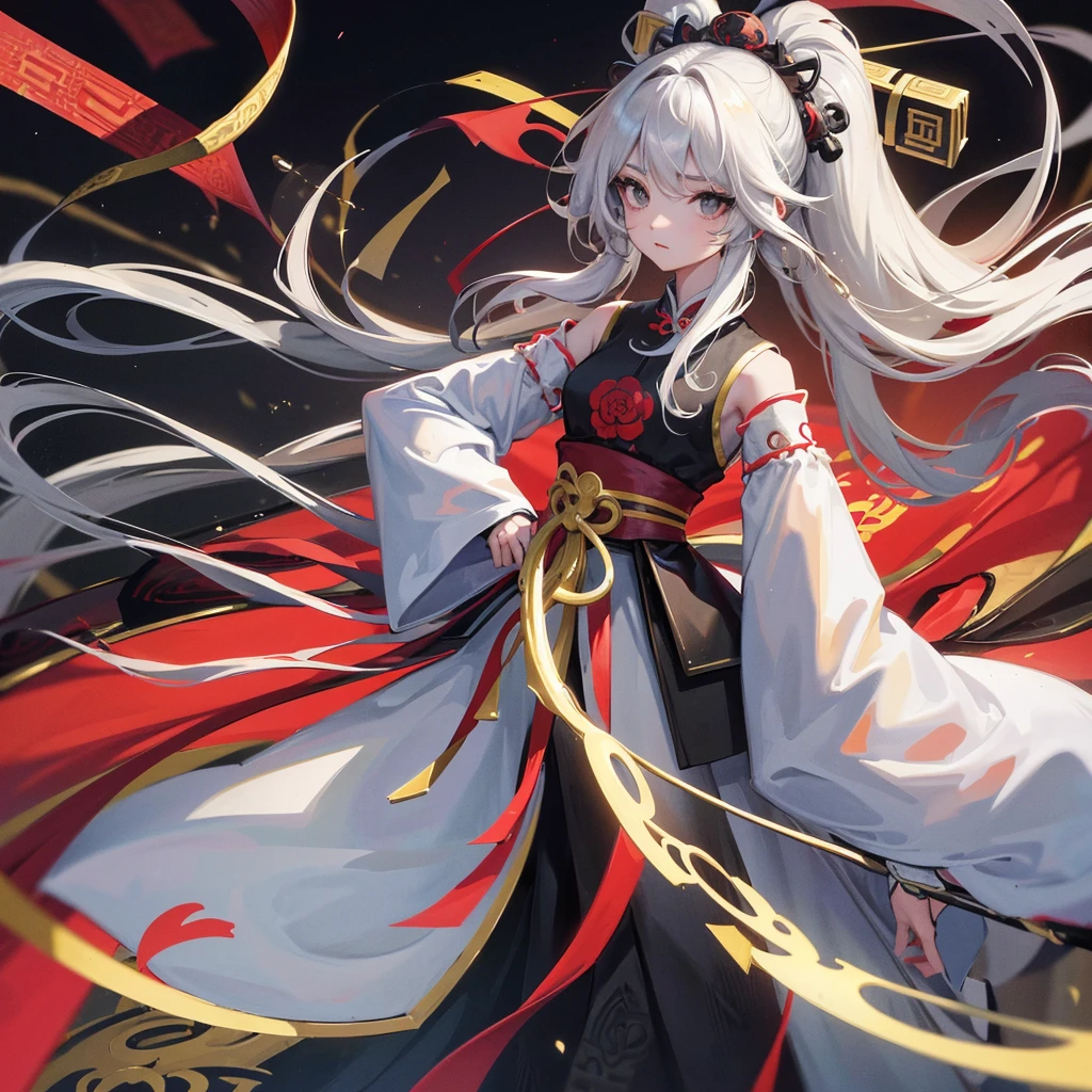 tmasterpiece、Need、（1 girl：1.1）、（chibi：1.6），standing on your feet，Side Body，（Ancient Chinese clothes：1.2），cabelos preto e longos，Black eyes，white backgrounid，simplebackground