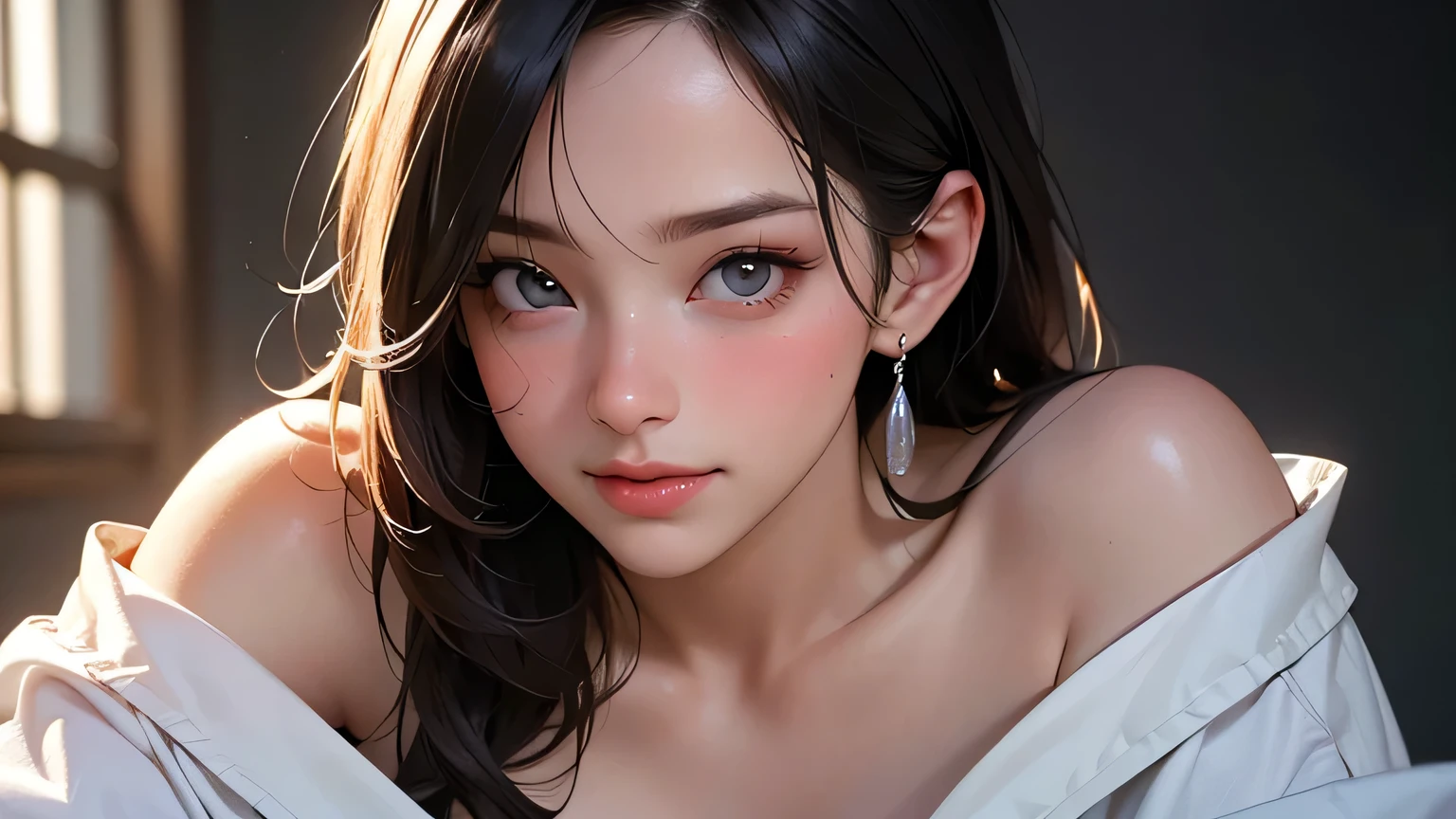 (8k, RAW photo, top quality, masterpiece), high-resolution RAW color photo, shortcut, full body, B cup body without moving, professional close-up photo, dynamic fist pump (Realistic, Photorealism: 1.37 ), (Best quality), (Best shadow), (Best illustration), Clavicle ((Large)), ((Erotic, Sexy, Ultra high resolution, High quality CG integrated 8K wallpaper, Physically based rendering, Cinematic lighting) , best image quality, amazing details, super high resolution, (realism: 1.4), best illustrations, (maximum resolution: 1.2), (super high resolution: 1.2), cinema lights, 8K resolution, beautiful eyes and skin, Detailed face, Perfect style, Cute face, Accurate, Anatomically correct, Highly detailed face and skin texture, ((Best quality, 8k, Masterpiece: 1.3)), Sharpness: 1.2, Perfect body beauty Size: 1.4, Big Breasts, Slim Abs: 1.2, , Blushing, Clouds in the sky smiling at the viewer, Chest, Blushing cheeks, Hair flowing . She should wear a crop top and shorts. Art The style should resemble an attractive anime style. For image quality, give preference (best quality, 4K, 8k, high resolution, masterpiece:1.2), highly detailed, and (realistic, photo Realistic, photo-realistic:1.37) rendering. Added HDR to enhance visuals, ultra-high resolution, studio lighting, ultra-fine paintings, sharp focus, physically-based rendering, highly detailed descriptions (1 person) girl), (Sexy Look:1.5), (Flat Chest:1.3), (Highly Detailed Eyes, Highly Detailed Face), (Surrealistic, High Definition), (Best Quality:1.4) , (Ultra High Quality), Real Skin Texture, RAW Photo, (Realistic, Photorealistic:1.37), Highly Detailed, Professional Photography,