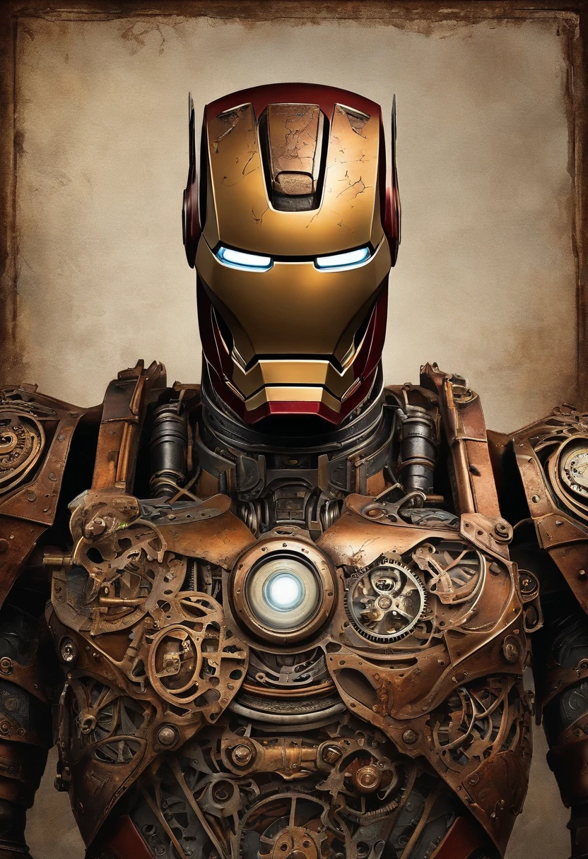 A highly detailed Iron Man heavily rusted, with extremely detailed eyes, detailed lips, and an extremely detailed face, standing in front of Harvard University. The artwork is a photorealistic medium that showcases the masterpiece quality of the image in 4k or 8k resolution. The colors are vibrant, with studio lighting illuminating the scene. The overall image quality is of the highest standards, with sharp focus and ultra-fine painting details. The art style is a mixture of concept art and sci-fi, creating a visually stunning and captivating composition.
