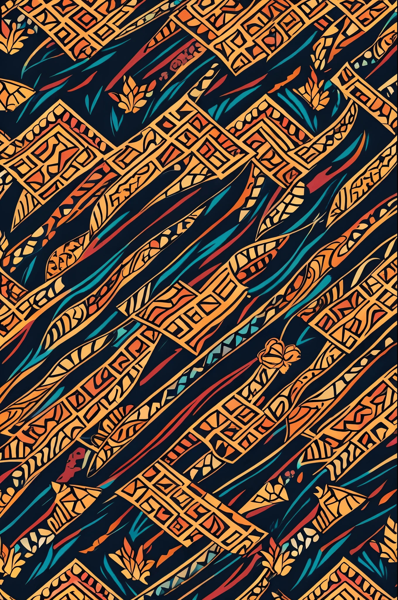 Tribal pattern　Flame motif
