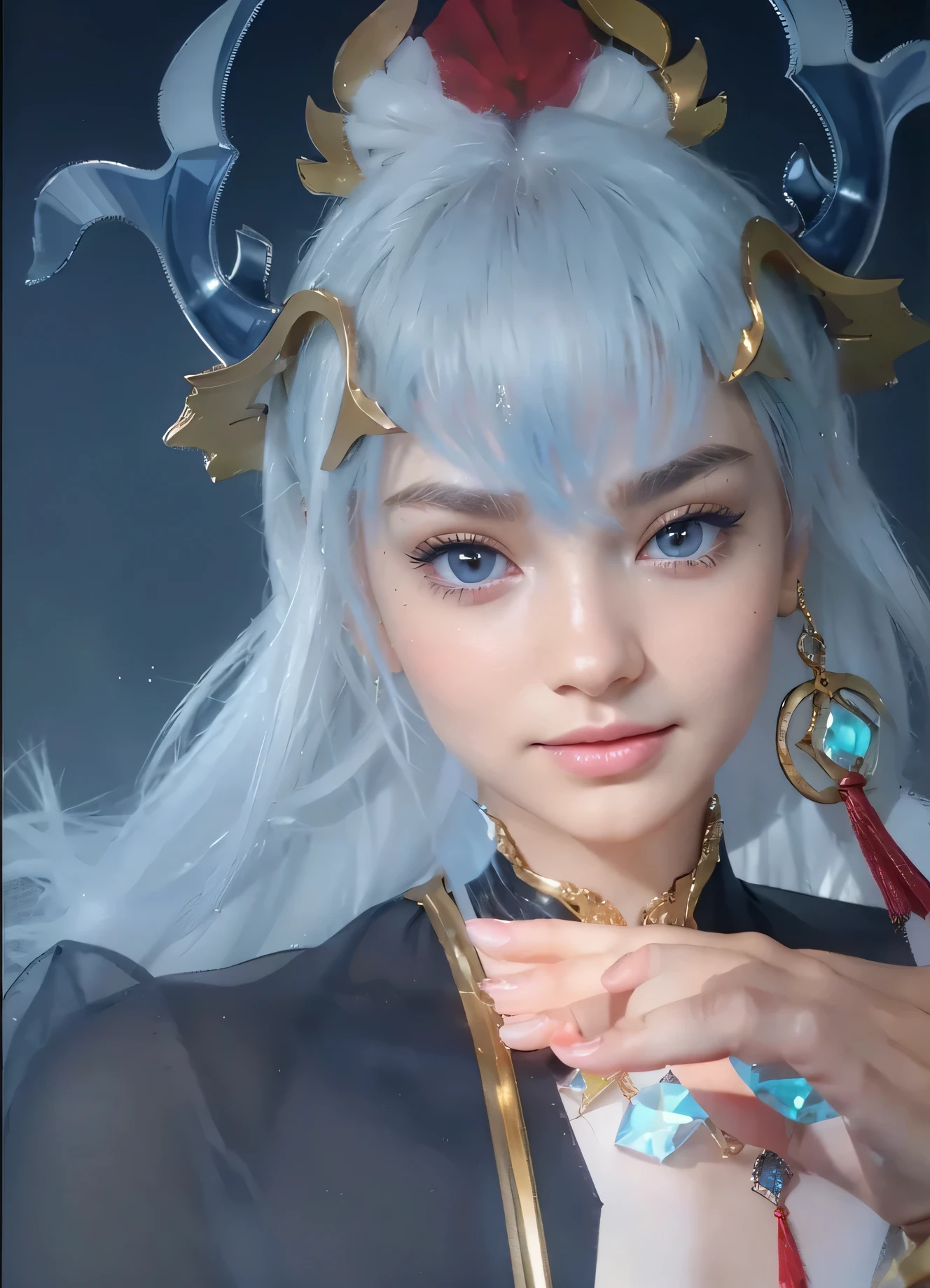 (glowing skin,sharp detail,4k quality),vivid colors,realistic lighting,portrait,beautiful detailed eyes,smooth complexion,longeyelashes,bright skin,flawless complexion,perfectly defined eyebrows,rosy cheeks,natural radiance,soft lighting,subtle contouring,unbelievable clarity,finely textured skin,high-resolution,impeccable focus,crystal-clear image,precise lines and edges,mesmerizing details,glowing complexion,perfect skin tone,delicate features,ultra-detailed facial features,high-definition,impressive skin texture,masterpiece:1.2,professional-grade photograph.