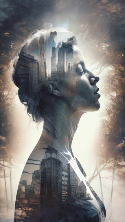 Reality, original photo, Movie photos, high resolution, best quality, 8k wallpaper, official art, Award-winning works, (Double exposure artwork: 1.4), A mother holds a baby,Fusion of a soldier holding a rifle, Mother in white dress and baby wrapped in cloth in semi-transparent, Soldiers take a shower, reincarnation, Fascinating multiple exposure, Life and Death, Completed Work as a Work of Art,