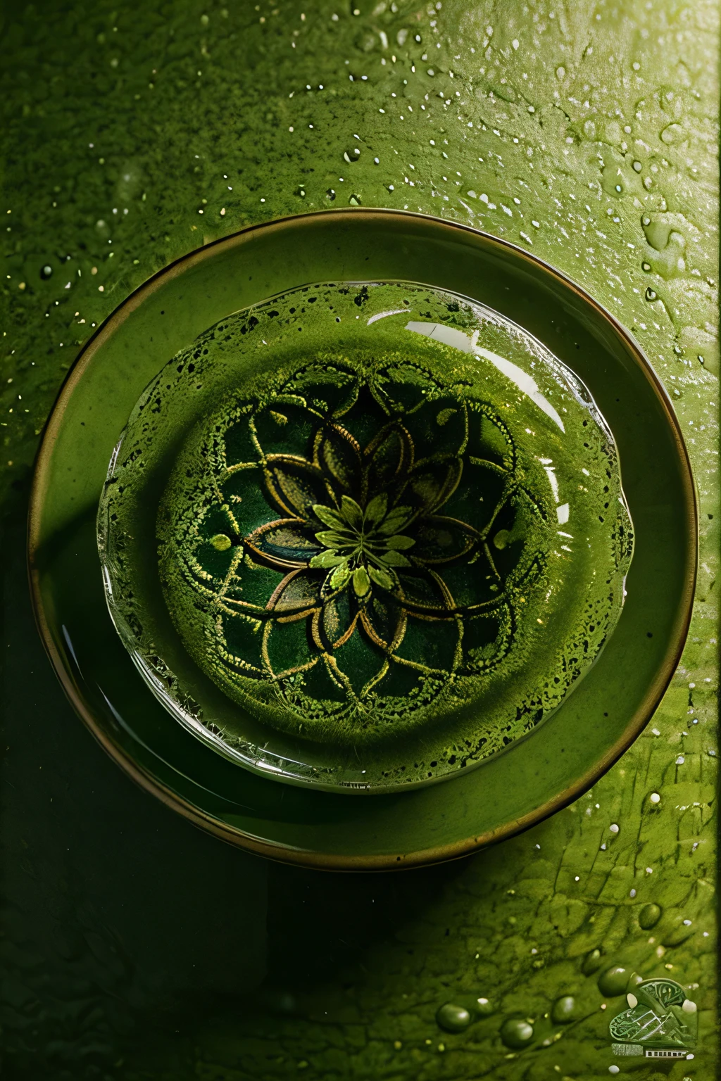 ((best quality)), ((masterpiece)), (detailed), tea,abstract,Blooming,Cover,green