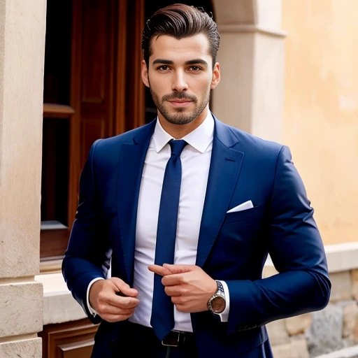 a handsome italian man.