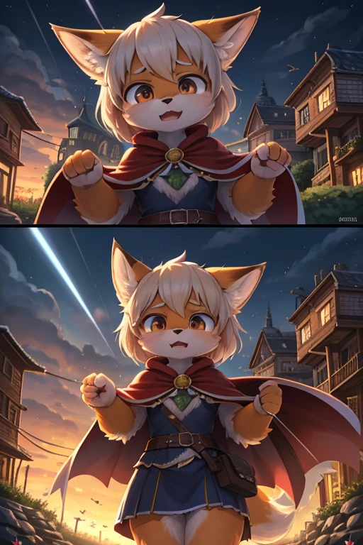 The various events that occur during the journey form the story of the film. As the film is traveling , Movie Posters ,High-definition , Ultra-high definition characters , Two Cuts , one cuts , various view , happening scene , dynamic move , 1 hairy Short stature fox girl with Townspeople , (realistic hairy bunny fur) , round face , (tilt face:1.2) , (half-open eyes) , Swollen cheeks , glossy lips , (Looking away , Look around:1.2) , (wearing fantastic wear and Cape) , travel bag , Walking around the fantasy world , dynamic angle , action move , Joy, anger, sorrow, and happiness , sunny , rainy , night and day , Spring, Summer, Autumn, Winter , Introduction, development, twist and conclusion , Gathering herbs to make medicine