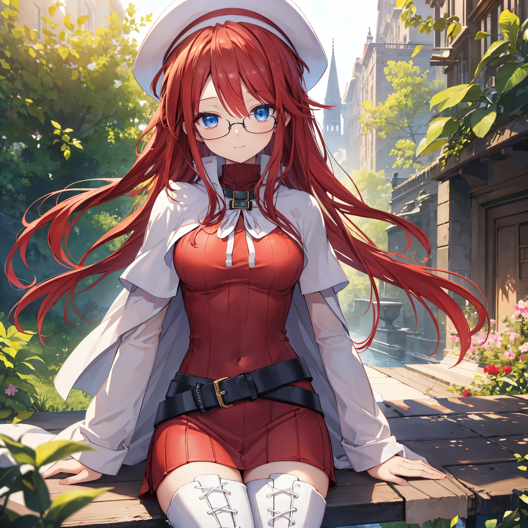pov,(nsfw:1.2),summonnightaty, aty, (young:1.3),long hair, blue eyes, red hair, large_beret, hat, glasses,
BREAK long hair, thighhighs, hat, dress, boots, glasses, belt, cape, sweater, zettai ryouiki, beret, thigh boots, white footwear, ribbed sweater, loose belt,solo,
BREAK outdoors, fantasy,on_the_ship,
BREAK (masterpiece:1.2), best quality, high resolution, unity 8k wallpaper, (illustration:0.8), (beautiful detailed eyes:1.6), extremely detailed face, perfect lighting, extremely detailed CG, (perfect hands, perfect anatomy),covered_nipples,covered_navel,light_smile ,(half_eyes:1.4),sword,armpit,sleepy,dynamic_sitting,barrel,red_sweater,apart_legs,magical_effect,spread_legs, have_a_book