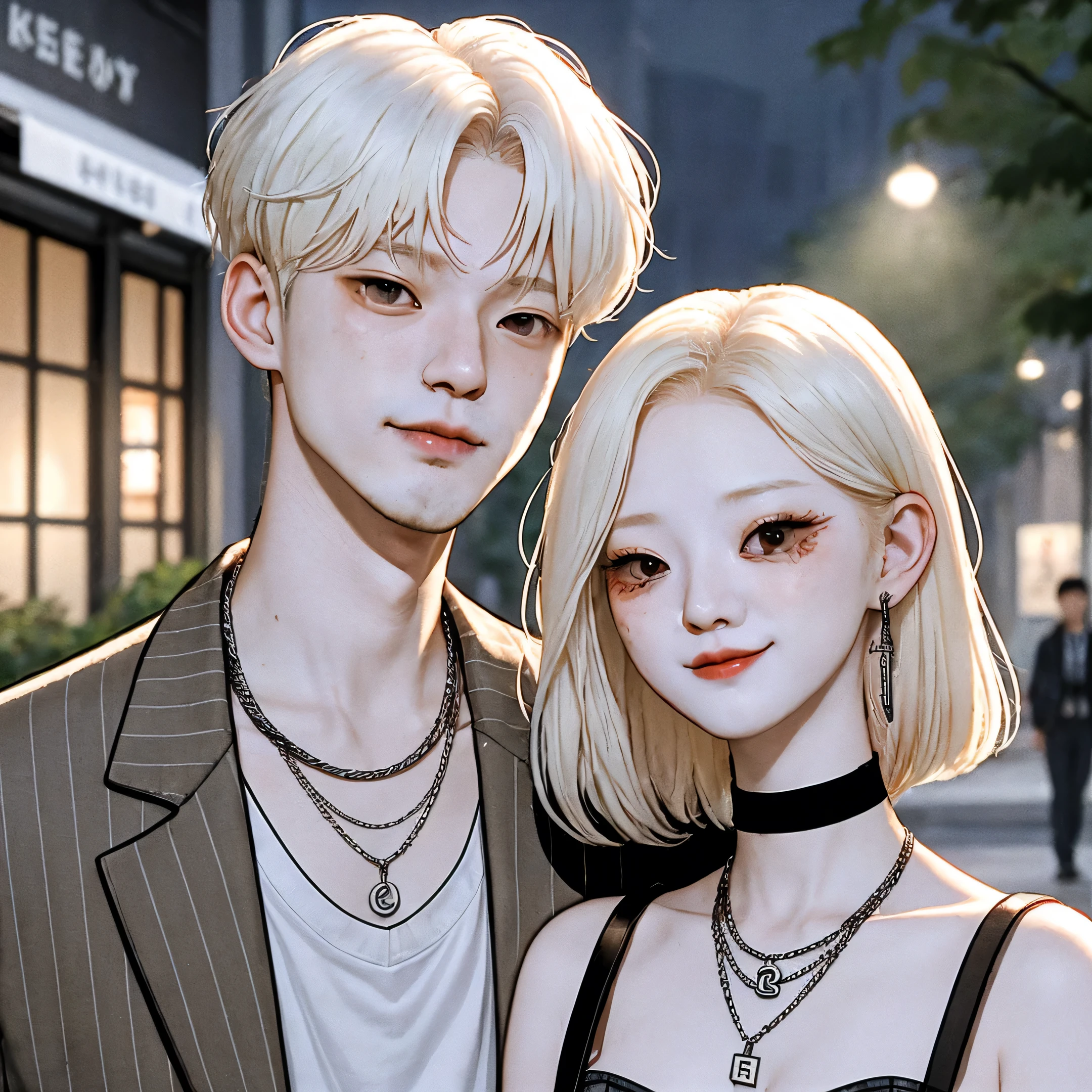 Albino Latino guy who is in Korea visiting his Korean girlfriend 