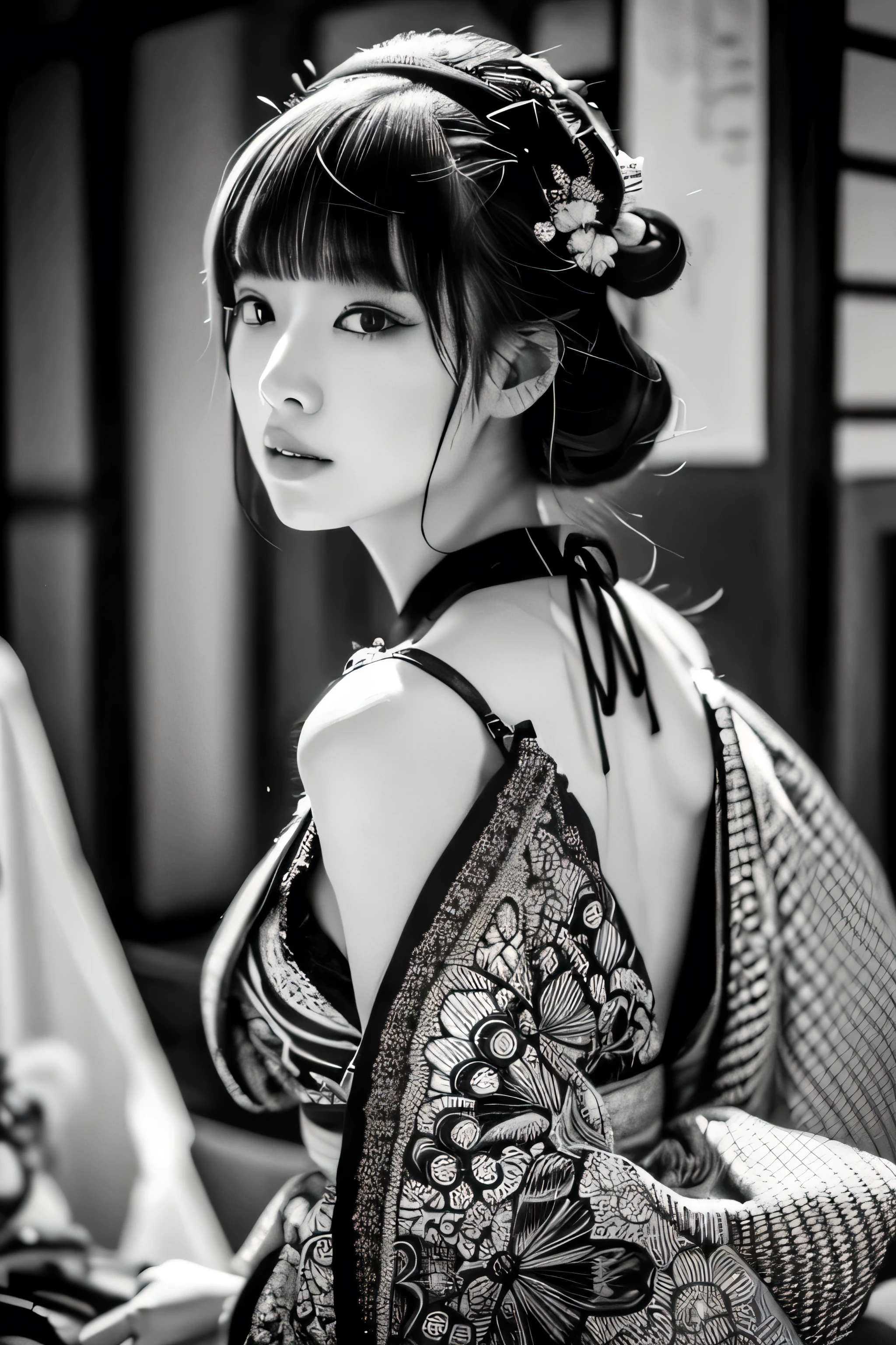 Beautiful skin、Reproduce realistic skin texture in detail、Do not add hair、