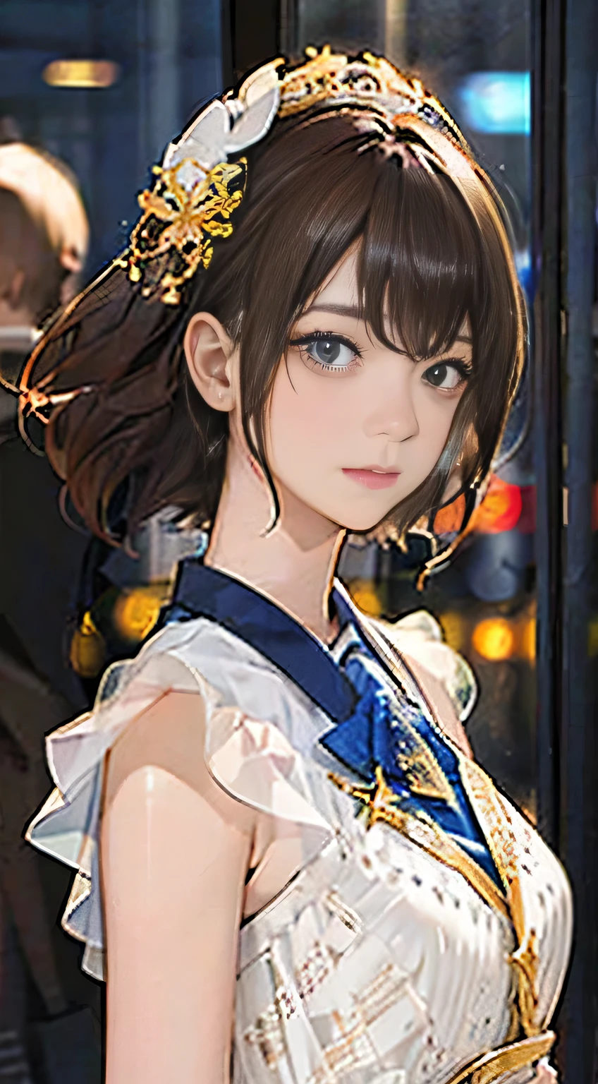 highest quality, masterpiece, One girl, whole body, Very delicate and beautiful girl, 8K Wallpaper, Beautiful fine details, Beautiful sparkle, Cinematic lighting