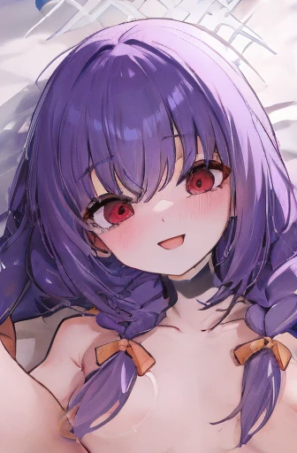 smile, On the bed,