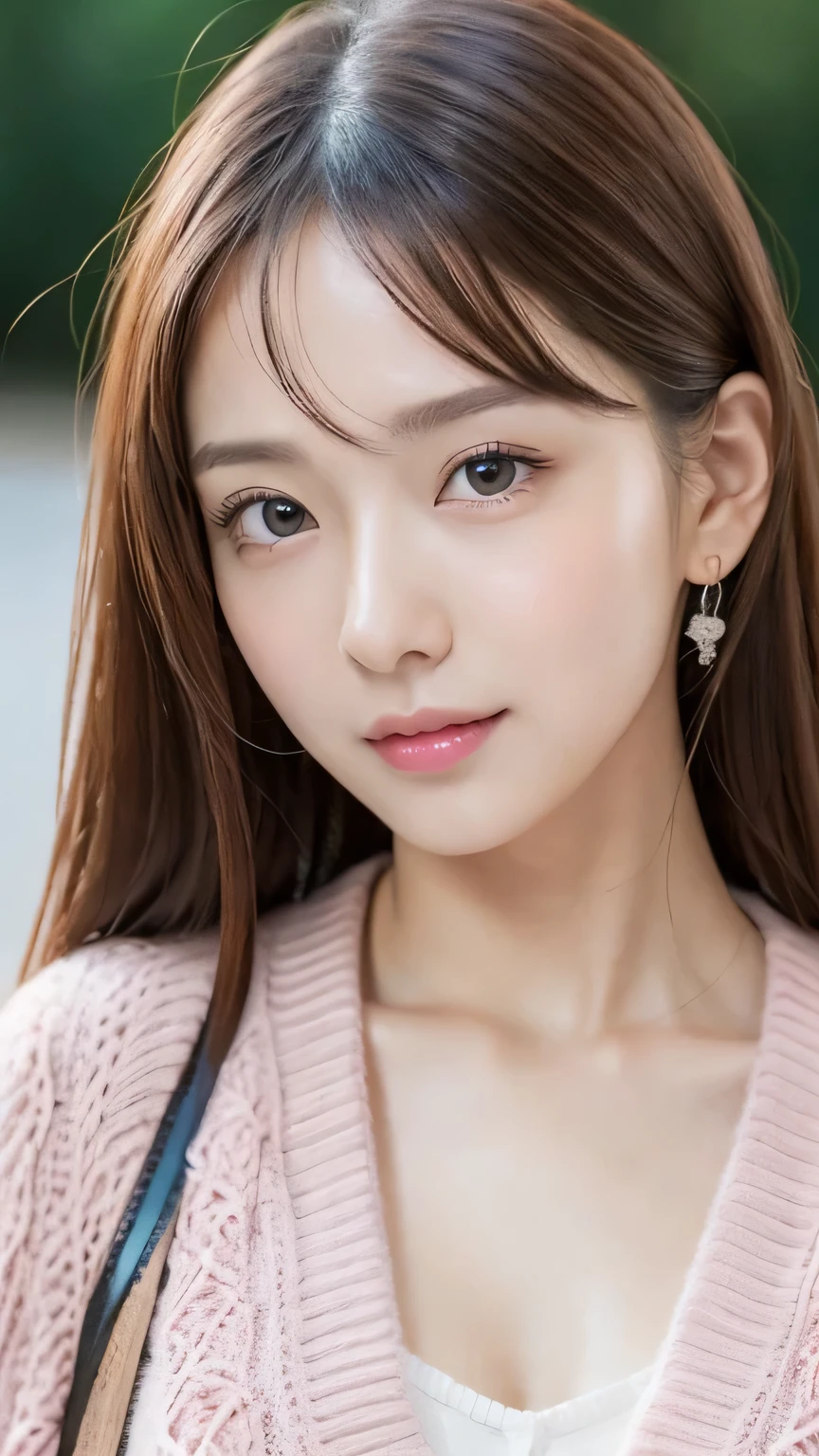 There is a woman with a ponytail and wearing a white shirt., Young and adorable Korean face, Soft Portrait Shot 8k, Beautiful young Korean woman, Gorgeous Young Korean Woman, Beautiful Korean Women, Young and pretty Asian face, Portraits of Korean female idols, 8K Art Germany Bokeh, Girl cute beautiful face, Korean, Larisa Manovar