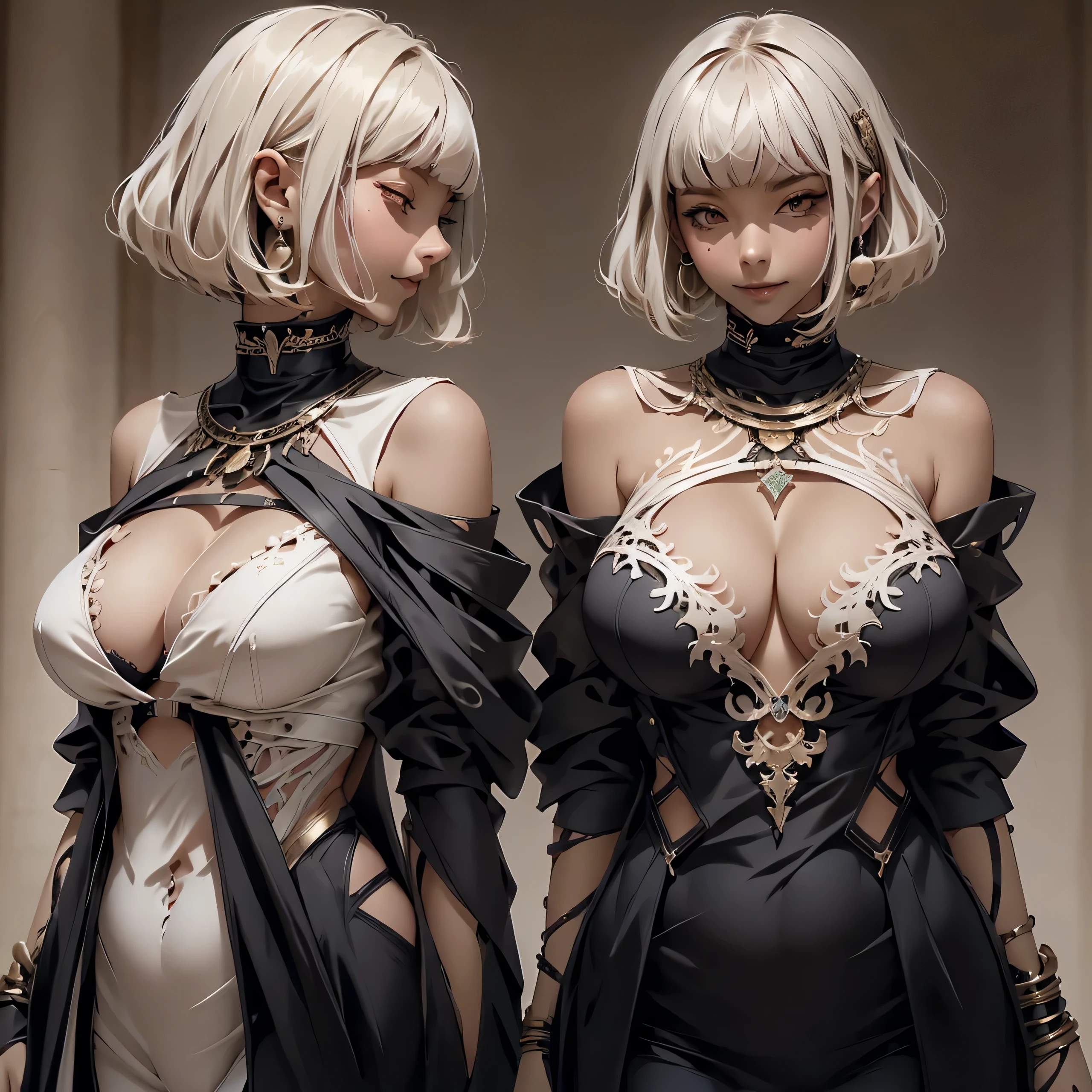 The abdomen is changed to a hollow design,Showing belly。Enlarge your breasts and deepen your cleavage