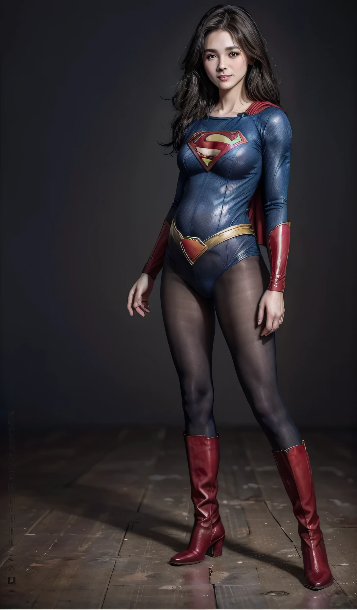 Pregnant women in their final month、No background、(((Beautiful legs in black tights.)))、(((Legally express the beauty of your smile)))、((((Make the most of your original images)))、(((Supergirl Costume)))、(((Beautiful Hair)))、(((suffering)))、(((Please wear black tights....、Wear red boots)))、((Best image quality、8k))、((highest quality、8k、masterpiece:1.3))、(((Preserve background )))、Sharp focus:1.2、Beautiful woman with perfect figure:1.4、Slim Abs:1.2、Wet body:1.5、Highly detailed face and skin texture、8k、Pregnant women、Cute Smile、Large Breasts