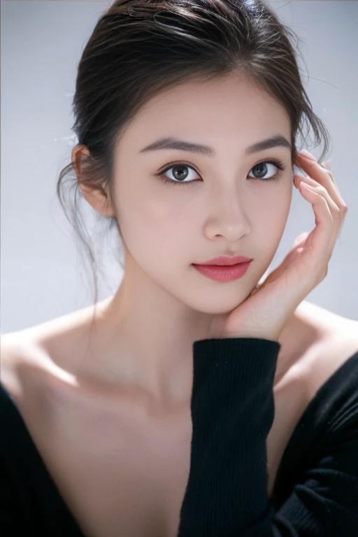 ((highest quality, 8k, masterpiece: 1.3)), Bondage Costumes (5) Upper Body (1.3), Clear focus: 1.2, Skin that glows in the light, Outstanding beauty: 1.4, ((Brown Hair, huge: 1.2)), Highly detailed face and skin texture, Not too thick, parallel eyebrows Fine eyes, double eyelid, smile (1.3) Natural Makeup, wood々Walking in the sunshine between (5)