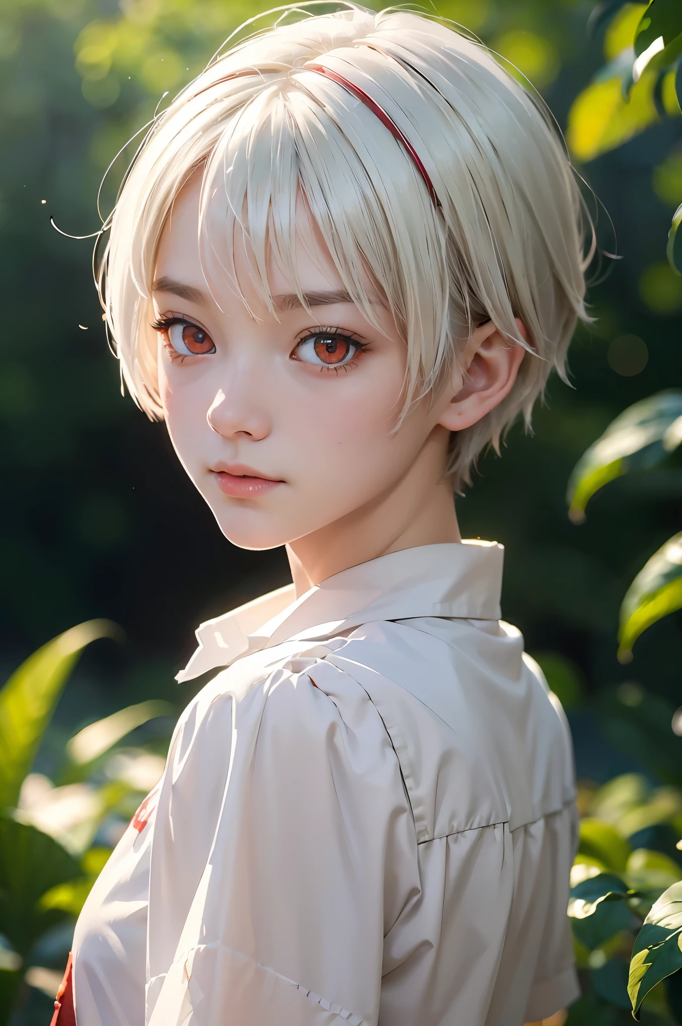 (masterpiece:1.2, best quality), (finely detailed beautiful eyes: 1.2), ((1boy)), (red eyes:1.4), (finely detailed eyes and detailed face:1.3), ((boy with short white hair)), (beautiful and clear background:1.2), (extremely detailed CG, ultra-detailed, best shadow:1.1), ((depth of field)), ((watercolor)), beautiful concept illustration, (orange background:0.5), (illustration:1.1), (extremely fine and beautiful:1.1), (perfect details:1.1), from front, cowboy shot, scenery