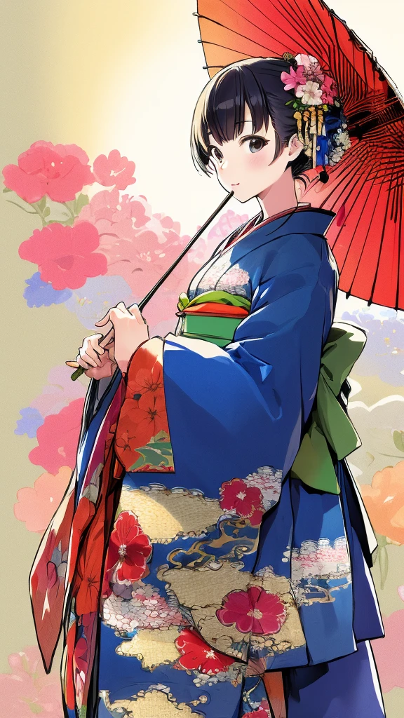 (masterpiece:1.2),best quality,PIXIV,kimono weddingdress,
1girl,
