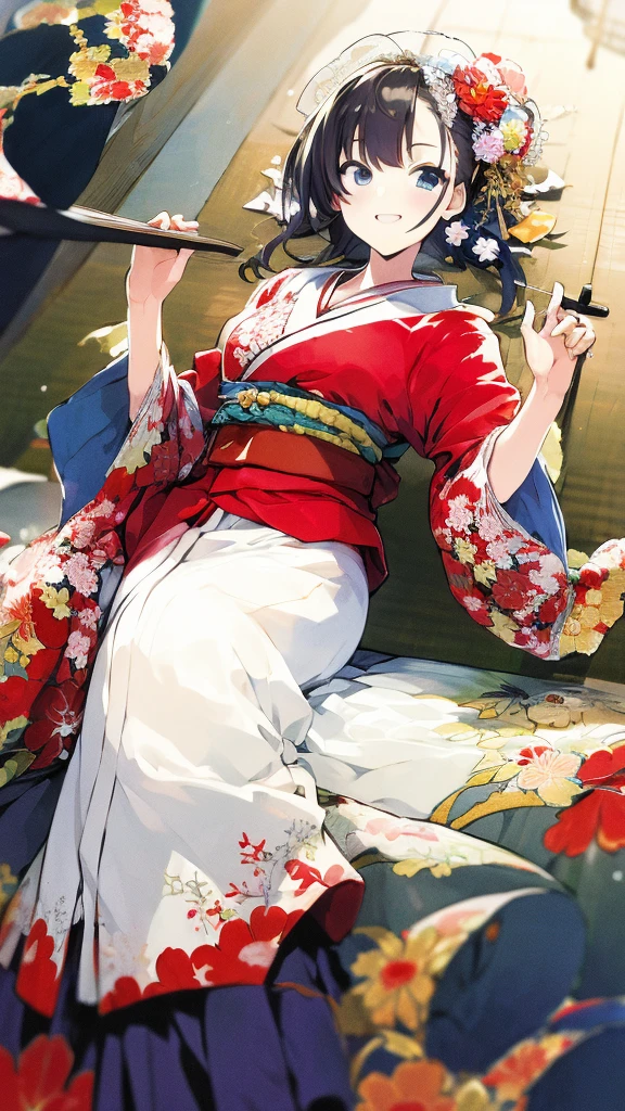 (masterpiece:1.2),best quality,PIXIV,kimono weddingdress,
1girl,
