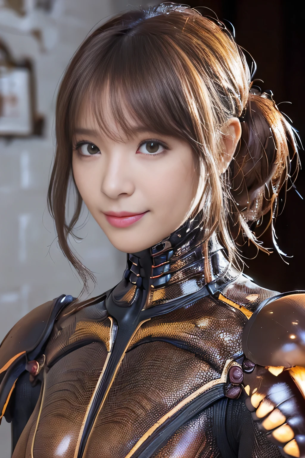 (high resolution,masterpiece,best quality,extremely detailed CG, anime, official art:1.4), realistic, photo, amazing fine details, all intricate, gloss and shiny,awesome many layers, 8k wall paper, 3d, sketch, kawaii, illustration,( solo:1.4), perfect female proportion,villainess, (fusion of dark brown cockroach and lady:1.4), (brown cockroach form lady:1.2), (brown cockroach lady:1.2), (fusion:1.2), (solo:1.4), (evil smile:1.2), muscular, abs, (cockroach brown exoskeleton bio insect suit:1.4), (cockroach brown exoskeleton bio insect armor:1.2), (brown transparency cockroach wing:1.4), (brown cockroach antennae:1.3),