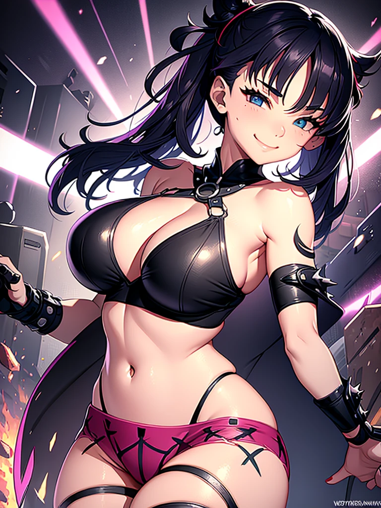 Sexy face,whole body,Big Tits,smile,Sexy pose,punk